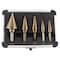 Segomo Tools 5 Piece SAE Multiple Hole 50 Sizes HSS Step Drill Bit Set w/Aluminum 1801112 - alternate 1